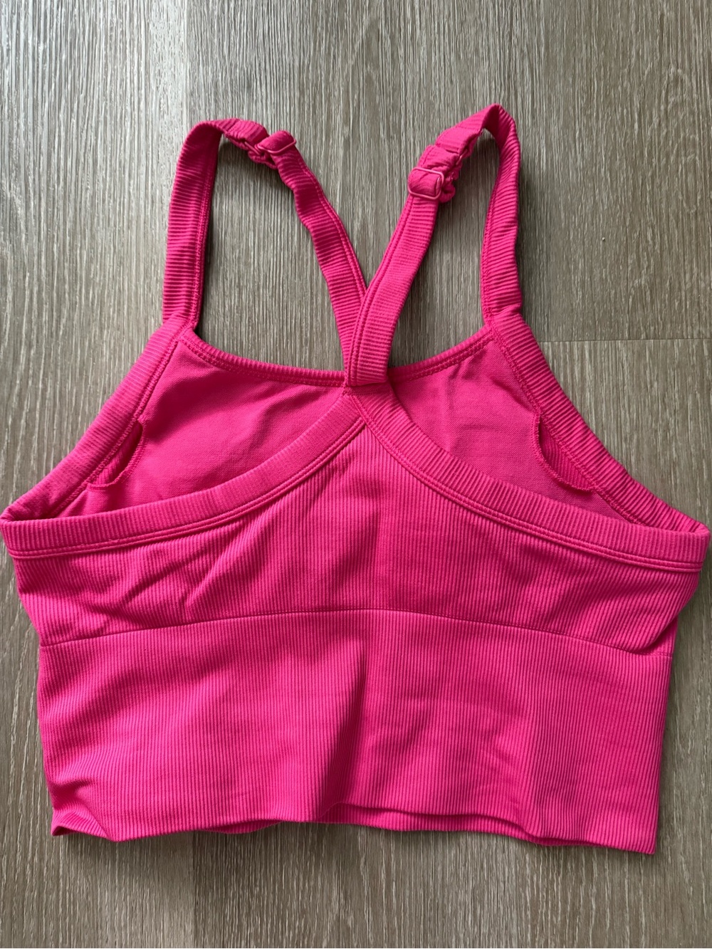 Alo Women's Seamless Ribbed Bra Tank - Pink Summer Crush - Picture 2 of 2
